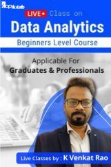 Data Analytics Beginners Level Course By K Venkat Rao Data Analytics Beginners Level Course By K Venkat Rao